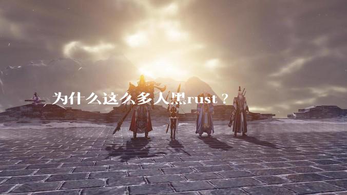 为什么这么多人黑rust?