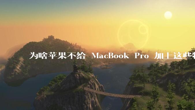 为啥苹果不给 MacBook Pro 加上这些特性？