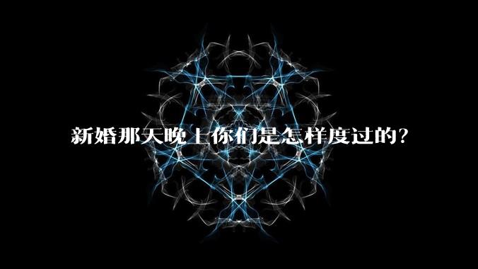 新婚那天晚上你们是怎样度过的？