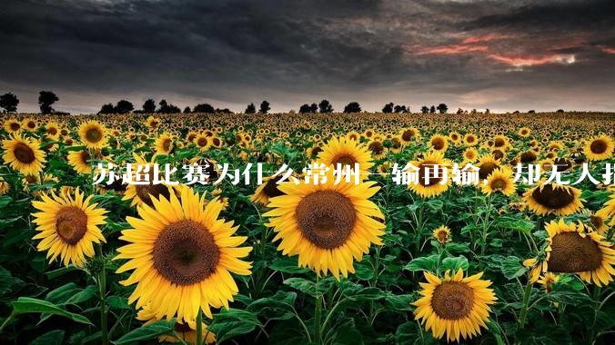 苏超比赛为什么常州一输再输，却无人指责？