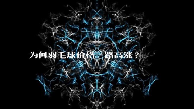 为何羽毛球价格一路高涨?