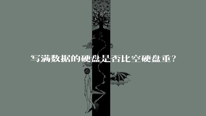 写满数据的硬盘是否比空硬盘重？