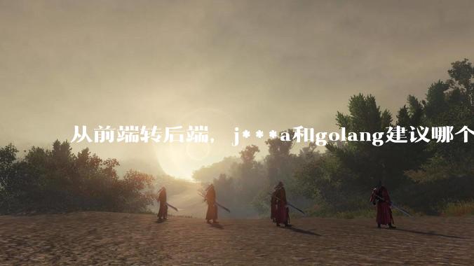 从前端转后端，j***a和golang建议哪个？