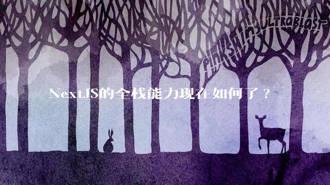 NextJS的全栈能力现在如何了?
