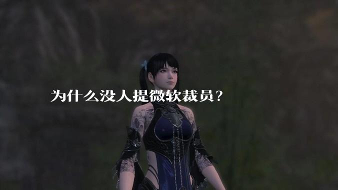 为什么没人提微软裁员？