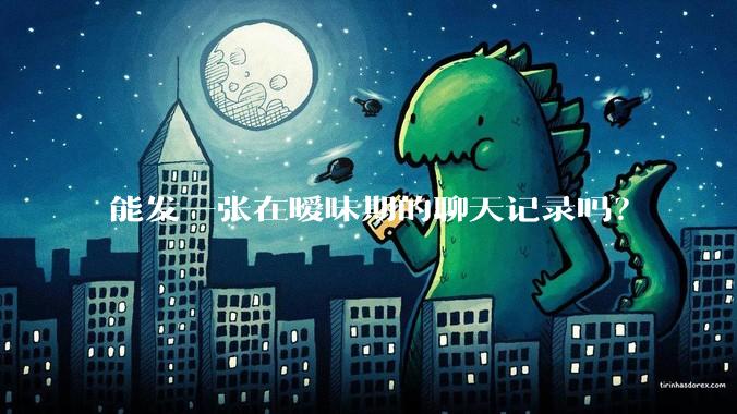 能发一张在暧昧期的聊天记录吗？