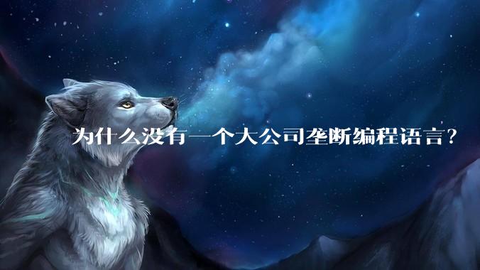 为什么没有一个大公司垄断编程语言？