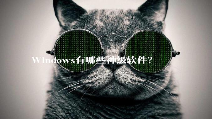 Windows有哪些神级软件？