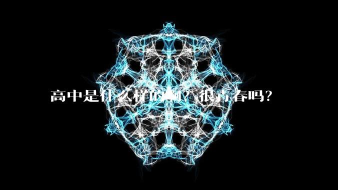 高中是什么样的啊？很青春吗？